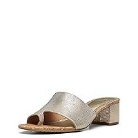 Donald Pliner Women’s NAIA Dress Sandal – 1.75” Heel, Comfortable Mule Sandals for Women, Dress Sandals with Toe Ring, Open Toe Shoes for Women, Slip-On Sandals, Black, 5