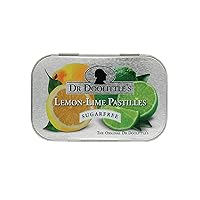 Sugar Free Soft Fruit Pastilles for Voice and Throat, Lemon Lime Flavor, 2.12 Ounce Tin, Approximately 25 Count Package