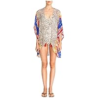 Johnny Was Women's Standard Animal and Floral Printed Short Kimono