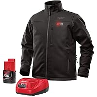 Milwaukee Electric Tools 2395-L M12 Cordless Black Heated Jacket, Size XL