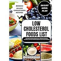 LOW CHOLESTEROL FOODS LIST: The Ultimate Guide to Lowering Cholesterol Naturally: A Curated List of Delicious Low-Cholesterol Foods to Transform Your ... Your Overall Wellbeing (HEALTHY FOOD LISTS) LOW CHOLESTEROL FOODS LIST: The Ultimate Guide to Lowering Cholesterol Naturally: A Curated List of Delicious Low-Cholesterol Foods to Transform Your ... Your Overall Wellbeing (HEALTHY FOOD LISTS) Paperback Kindle