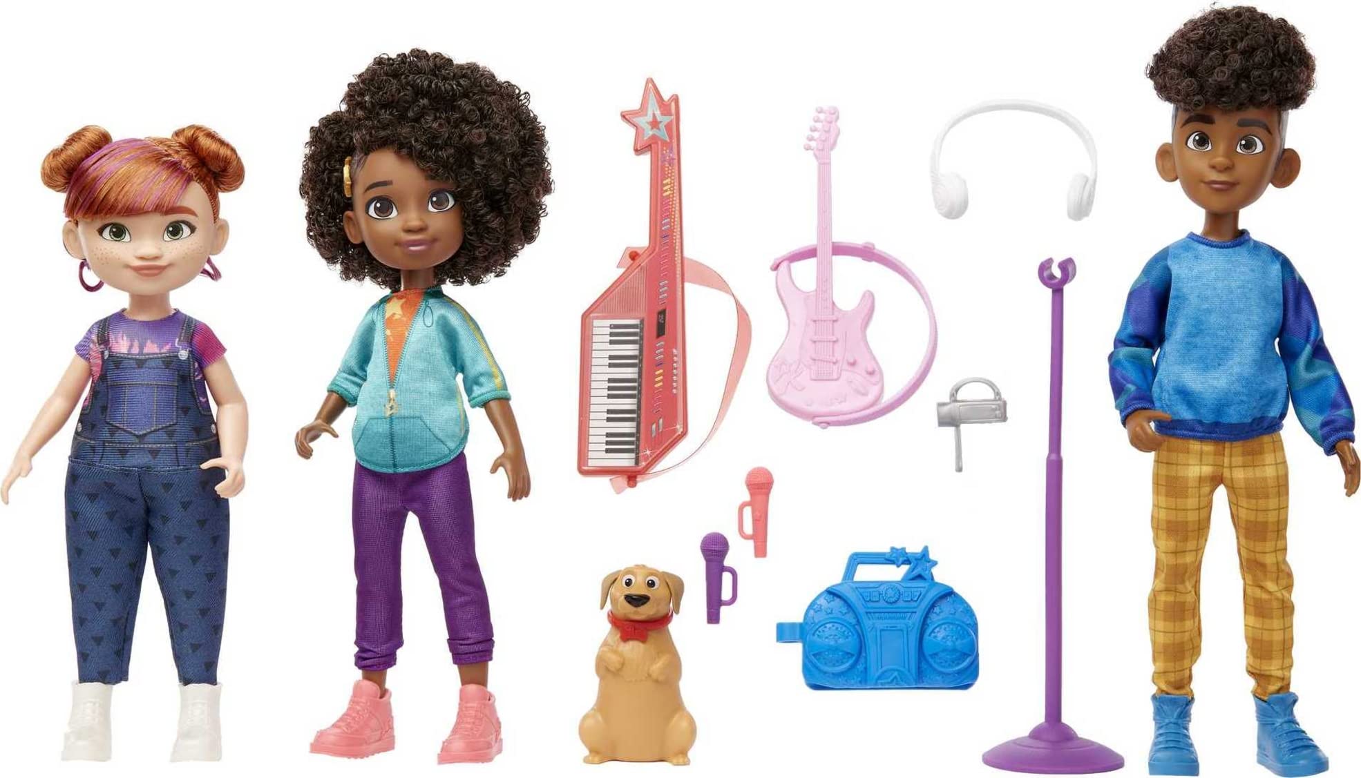 Karma's World Dolls and Accessories, 3-Pack Set Includes Karma, Winston and Switch Dolls
