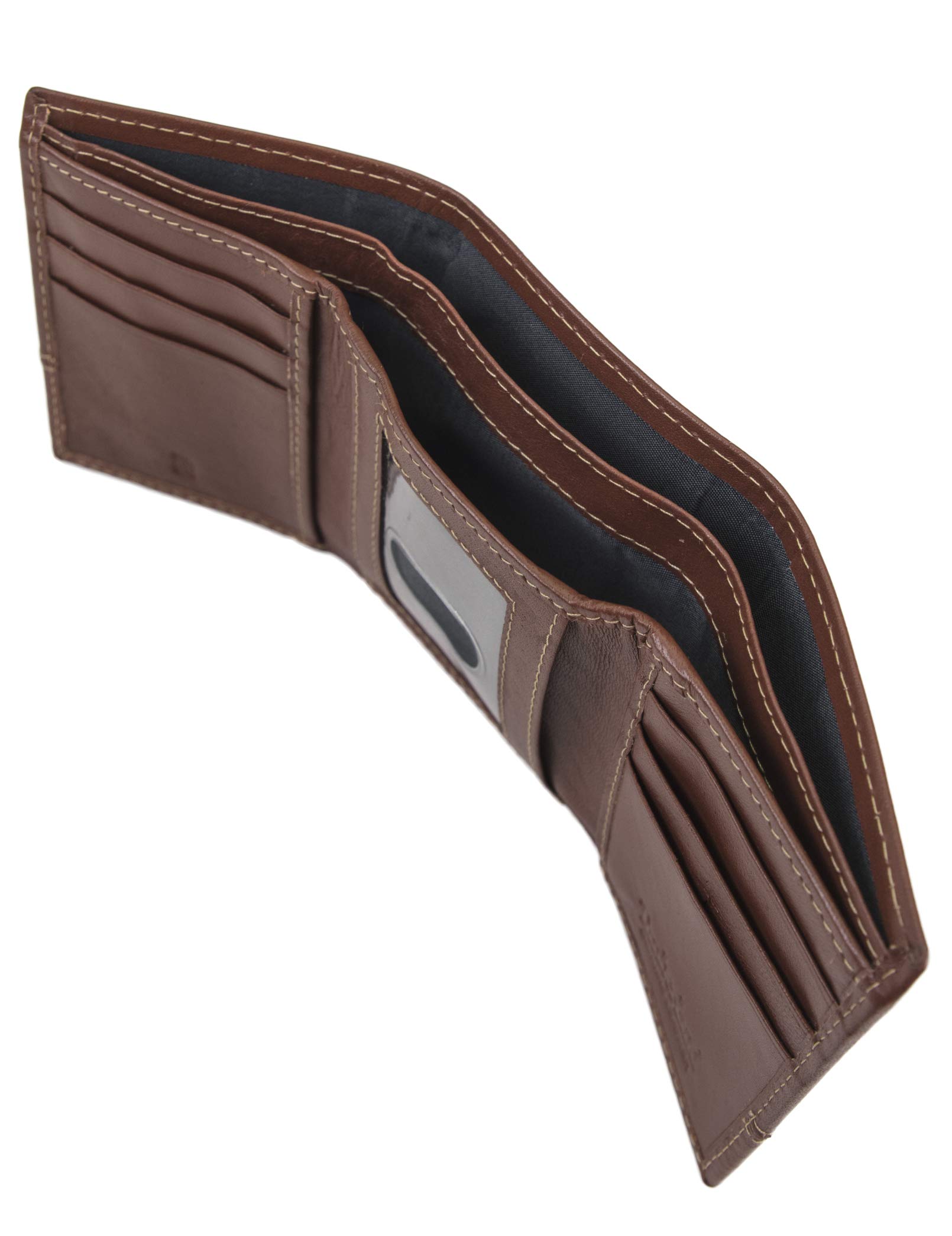 Timberland Men's Genuine Leather RFID Blocking Trifold Wallet