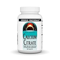 SOURCE NATURALS Calcium Citrate 1,000 mg of Calcium per Serving, 90 Count