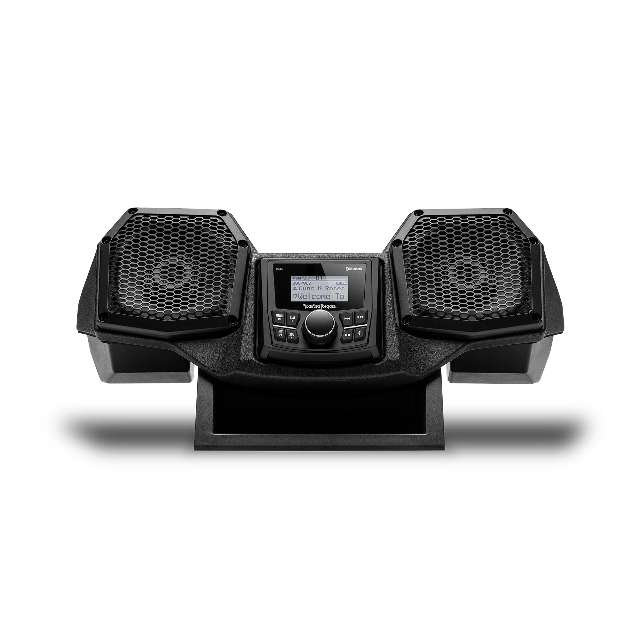 Rockford Fosgate RNGR18-STG1 Audio Kit: All-in-One Dash Housing Pre-Installed with PMX-1 Receiver and 5.25