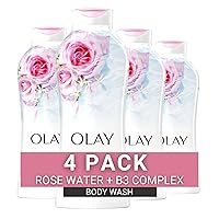 Fresh Outlast Body Wash with B3, Rose Water and Sweet Nectar, 22 Fl Oz (Pack of 4)