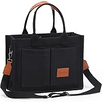 WantGor Tote Bag for Women, Canvas Crossbody Bags Shoulder Handbag Work Laptop Purse Messenger Hobo Satchel with Multi-pocket