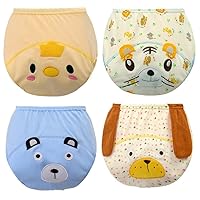 Toddlers Baby Boys Girls 4 pack or 6 pack Potty Training Pants Cloth Diaper Nappy Underwear