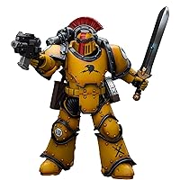 JOYTOY Warhammer 40,000 1/18 Action Figure Imperial Fists Legion MkIII Tactical Squad Sergeant with Power Sword Collection Model Christmas Birthday Gifts