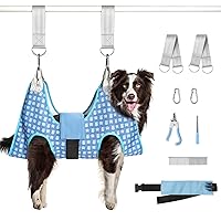 Dog Grooming Hammock Harness, Pet Grooming Hammock for Cats & Dogs, Dog Sling for Nail Clipping/Trimming(Medium)