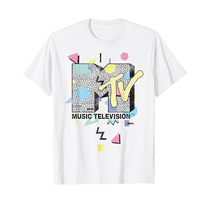 MTV Retro Shape Design Logo Graphic T-Shirt T-Shirt