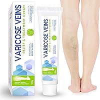 Varicose Veins Treatment Cream for Legs, Effective Varicose Veins Cream to Treat Varicose & Spider Veins, Protect Vascular Health, Relieve Tired and Heavy Legs, 20g