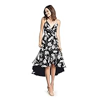 Dress the Population Women's Delphine Fit and Flare Midi Dress