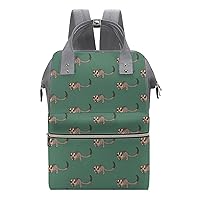 Cute Sugar Glider Waterproof Mommy Backpack Large Capacity Nappy Bag Multifunction Travel Bag