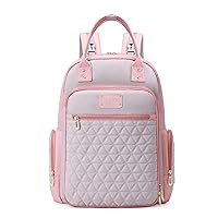 Diaper Bag Backpack Mommy Hospital Baby Bags For Boys Girl Travel Backpacks Mom Grey Dad Diaper Bag Tote Baby Registery (Pink)
