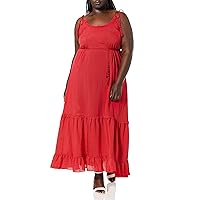 City Chic Women's Plus Size Tiered Maxi Dress with Tassel Detail