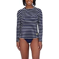 Women's Standard Long Sleeve Rashguard UPF 30+ Uv Sun Protection Swim Shirt