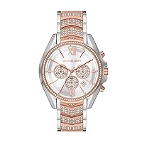 Michael Kors Wren Women's Watch, Stainless Steel and Pavé Crystal Watch for Women