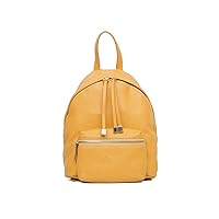 Alessia Leather Backpack - Ochre Yellow