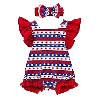 12 Month Christmas Outfit Boy Day Fly Sleeve Stripe Prints Romper Bodysuits Newborn Clothes Outfits for Infant Boys