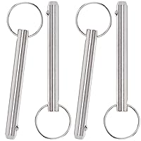4 Pack Quick Release Pins, Diameter 5/16 inch(8mm) Bimini Top Pin, Usable Length: 2-1/4