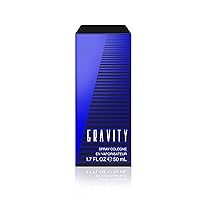 Gravity Eau de Cologne Spray, Vegan Formula, Fragrance, Earthy Wood and Leather Notes, 1.7oz