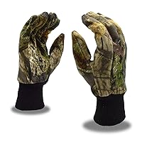 Cordova 14031MSY Heavy-Weight Jersey Cotton Knit Wrist Hunting Gloves, Mossy Oak Break-Up Country, Large