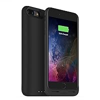 mophie 3679_JPA-IP7P-BLK Juice Pack Wireless - Qi Wireless Charging - Protective Battery Pack Case for Apple iPhone 8 Plus And 7 Plus – Black