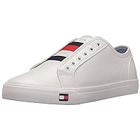 Tommy Hilfiger Women's Anni Slip-On Sneaker, White, 5.5