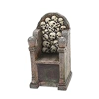 Department 56 Village Collection Accessories Halloween Scary Skeletons Throne Figurine, 3.4 Inch, Multicolor