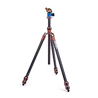 3 Legged Thing Pro Range 2.0 Winston 2.0 Kit Carbon Fibre Tripod System - Adjustable Camera Tripod with 3 Counterfold Detachable Legs for Monopod Conversion - Earth Bronze (WINSTONKIT2)