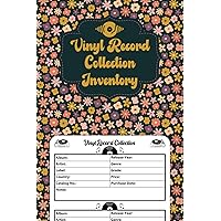 Vinyl Record Collection Inventory | Vinyl Record Collector Log Book | A Simple Way To Keep Track And Review Your Collection | Flora Cover Design