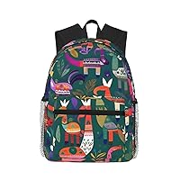 Lightweight Laptop Backpack,Casual Daypack Travel Backpack Bookbag Work Bag for Men and Women-Mexican Otomi Animal
