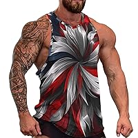 Mens 3D Tank Top Novelty Graphic Breathable Quick Dry Sleeveless Beach Shirt S-5XL