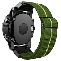 26mm Quick Release Nylon Loop Elastic Watchband Strap For Garmin Fenix 6X 6 Pro Fenix 5X 5 Plus 3HR Tactix Delta MK2 Smart Watch