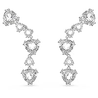 Swarovski Mesmera Earring Jewelry Collection, Rhodium Finish, Clear Crystals