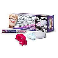 Whitening Kit | Specially Designed Kit Includes Whitener Gel, Mouthpiece For Tanning Bed Use & A Powerful UV Light Mouthpiece For At Home Whitening | No Rinse Gel Whitener Formula