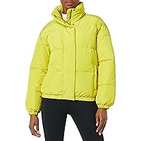 Amazon Essentials Women's Relaxed-Fit Mock-Neck Short Puffer Jacket (Available in Plus Size) (Previously Daily Ritual)