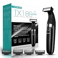 Beard Trimmer for Men Electric Shaver for Mustache Body Head All-in-One Cordless Groomer Hair Clippers and Adjustable Facial Grooming kit Rechargeable Waterproof TX100