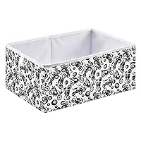 Motorcycle and Quad Cube Storage Bin Collapsible Storage Bins Waterproof Toy Basket for Cube Organizer Bins for Kids Toys Nursery Closet Shelf Book Office Home - 15.75x10.63x6.96 IN