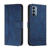 Protective Flip Cases Compatible with OnePlus Nord 200 5G Wallet Case ,Shockproof TPU Protective Case,PU Leather Phone Case Magnetic Flip Folio Leather Case Card Holders Case Cover ( Color : Blue )