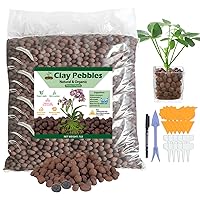 Stock Your Home 5Lbs LECA Balls Expanded Clay Pebbles Hydroponics Soil  Supplies for Indoor Garden Plants - Organic Aquaponics Grow Media Drainage
