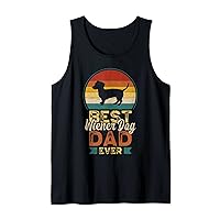 Mens Best Wiener Dog Dad Ever, Father's Day, Dachshund Daddy Tank Top