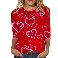 Funny Shirts for Women Valentine's Day Print Mock Neck Long Sleeve Tank Tops Date Vintage Holiday Tops for Women