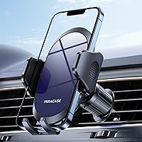 Miracase Phone Holders for Your Car with Newest Metal Hook Clip, Air Vent Cell Phone Car Mount, Hands Free Universal Automobile Cradle Fit for iPhone Android and All Smartphones, Blue