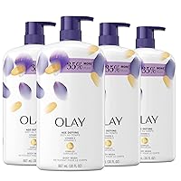Olay Age Defying and Moisturizing with Vitamin E Body Wash, 33 Fl oz (Pack of 4)