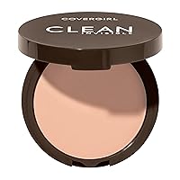 Covergirl Clean Invisible Pressed Powder, Lightweight, Breathable, Vegan Formula, 130 - Classic Beige, 0.38oz