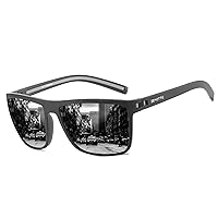 Polarized Sunglasses for Men Lightweight TR90 Frame UV400 Protection Square Sun Glasses