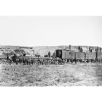 Union Pacific Railroad 1868 Na Construction Train On The Union Pacific Railroad Photograph 1868 Poster Print by (24 x 36)