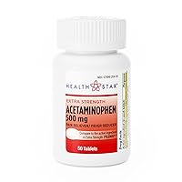 GeriCare Extra Strength Acetaminophen 500mg Tablets 50 Count (Pack of 1)